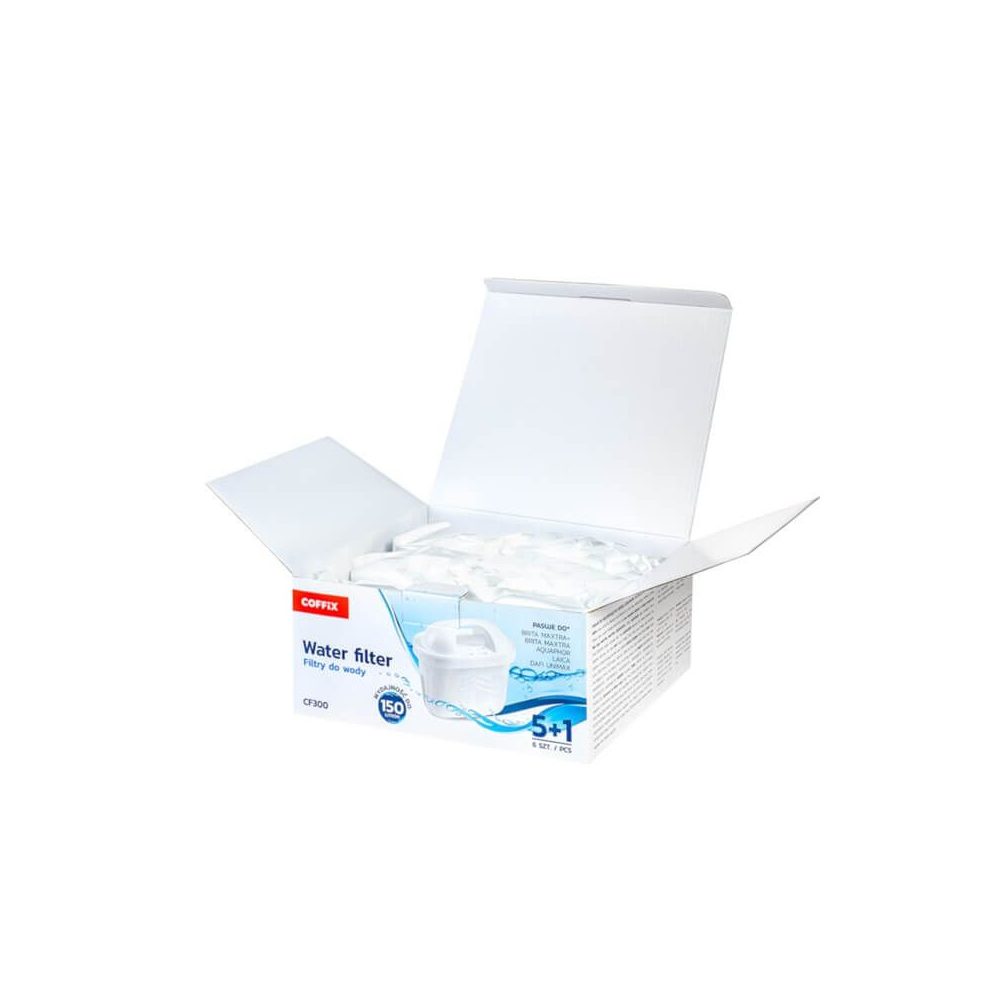 COFFIX CF300 - BRITA MAXTRA, MAXTRA+, AQUAPHOR, LAICA, DAFI UNIMAX vízszűrő kancsókhoz kompatibilis szűrőbetét - 6 darabos